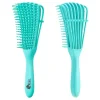 Afabs® Anti-klit Haarborstel | Detangler brush | Detangling brush | Kam voor Krullen | Kroes haar borstel | Groen