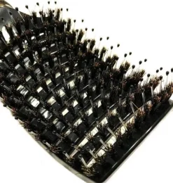 Afabs® Curved Detangler Haarborstel | Detangling brush | Kam voor steil en krullend haar | Zwart