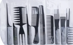 Afabs® Kammenset 10 delig - Kammen - Fijne Kam - Grote kam - Grove Kam - Kleine kam - 10 kammen - Kappers kammen - Haarkam - Haarkammen - Comb set