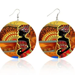Africa inspired earrings | African Stylish Woman