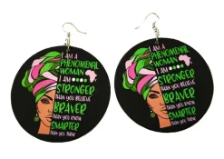 Africa inspired earrings | Stronger, Braver, Smarter