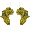 African Continent Earrings Geel