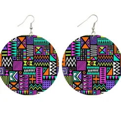 African earrings | Meerkleurig