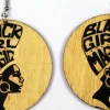 African earrings wood | Black girl magic