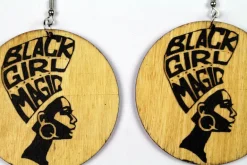 African earrings wood | Black girl magic