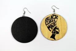 African earrings wood | Black girl magic
