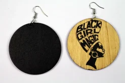 African earrings wood | Black girl magic