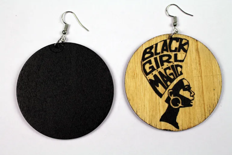African earrings wood | Black girl magic