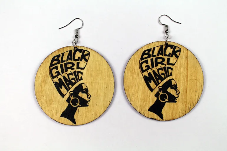 African earrings wood | Black girl magic