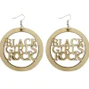 African earrings, wooden earrings | Black girls rock 6cm