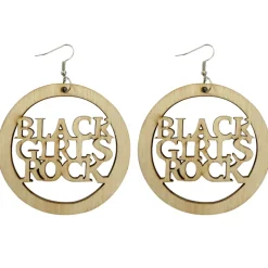 African earrings, wooden earrings | Black girls rock 6cm