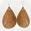 African Print Earrings | Bruine symbool wooden earrings