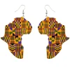 African Print Earrings | Kente print African Continent