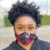 African print Mouth mask / Face mask made of cotton (Premium model) Unisex - Pink / Black / Grey