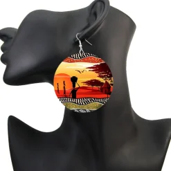 African Sunset - Afrikaanse oorbellen
