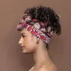 Afrikaanse Beige / bruin Paisley / hoofddoek - headwrap
