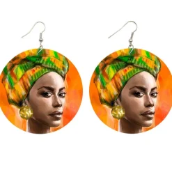 Afrikaanse Gele - Afrikaanse oorbellen