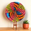 Afrikaanse handwaaier - Ankara print waaier - Multicolor Abeni