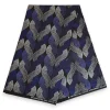 Afrikaanse hoofddoek Blauw Wit Wave Patterns - headwrap