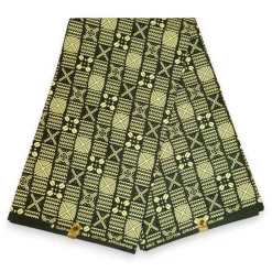 Afrikaanse hoofddoek Groen Bogolan Grid - headwrap