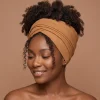 Afrikaanse hoofddoek Khaki - headwrap