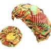 Afrikaanse Kente Print Verstelbare Slaapmuts / Hair Bonnet ( met Satijnen binnenkant )