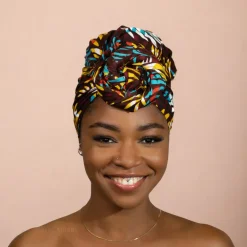 Afrikaanse Multicolor Feathers hoofddoek - headwrap