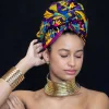 Afrikaanse Multicolor kente print hoofddoek - headwrap