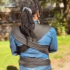 Afrikaanse Print Draagdoek / Draagzak / baby wrap / baby sling - Turquoise Paars Paisley