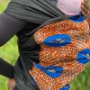Afrikaanse Print Draagdoek / Draagzak / baby wrap / baby sling - Speed bird Oranje