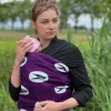 Afrikaanse Print Draagdoek / Draagzak / baby wrap / baby sling - Speed bird paars