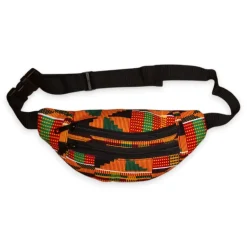 Afrikaanse print heuptasje / Fanny pack - Oranje Kente - Festival tasje