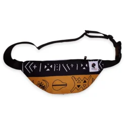 Afrikaanse print heuptasje / Fanny pack - Rode Bogolan Symbols - Festival tasje met verstelbare band