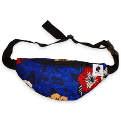 Afrikaanse print heuptasje / Fanny pack - Blauw - Festival tasje met verstelbare band