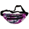 Afrikaanse print heuptasje / Fanny pack - Paarse Tie Dye - Festival tasje met verstelbare band
