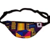 Afrikaanse print heuptasje / Fanny pack - Multicolor kente - Festival tasje met verstelbare band