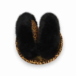 Afrikaanse Print Oorwarmers / Earmuffs - Inklapbaar Wintermodel - Leopard