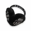Afrikaanse Print Oorwarmers / Earmuffs - Inklapbaar Wintermodel - Zwart Witte Bogolan