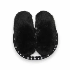 Afrikaanse Print Oorwarmers / Earmuffs - Inklapbaar Wintermodel - Zwart Witte Bogolan