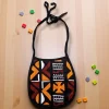 Afrikaanse print slabbetje - Bruin Kruis Bogolan (Unisex)