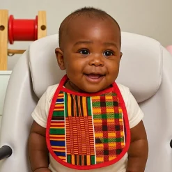 Afrikaanse print slabbetje - Kente Print (Unisex)
