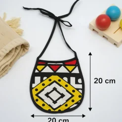 Afrikaanse print slabbetje - Rode Samakaka (Unisex)