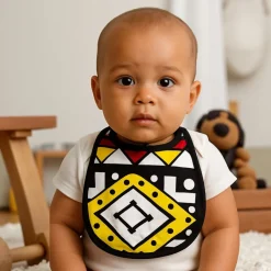 Afrikaanse print slabbetje - Rode Samakaka (Unisex)