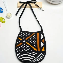 Afrikaanse print slabbetje - Zwart Bogolan (Unisex)