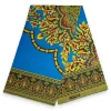 Afrikaanse print stof - Blauwe Java Design Dashiki stof- 100% katoen
