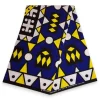 Afrikaanse print stof - Blauw Gele Samakaka / Samacaca (Angola) - 100% katoen