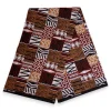 Afrikaanse print stof - Bruin Bogolan Mosaic - 100% katoen