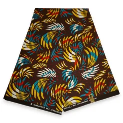 Afrikaanse print stof - Multicolor Feathers - 100% katoen