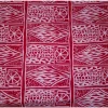 Afrikaanse print stof - Rood Ndop Cameroon - 100% katoen