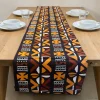 Afrikaanse print tafelloper - Tafelkleed - Bruin Cross Bogolan
